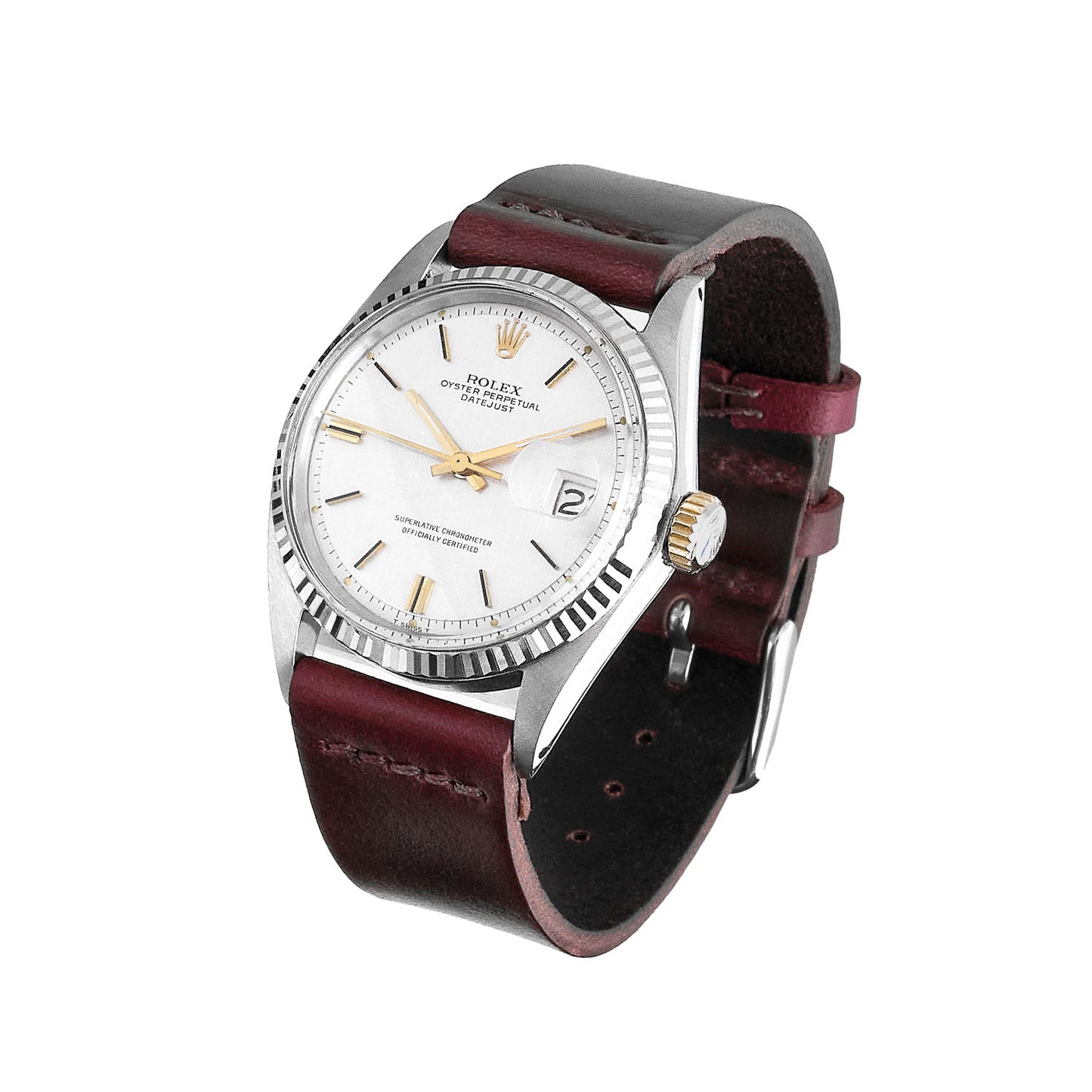 Two-Piece Leather Watch Strap
