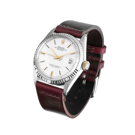 Two-Piece Leather Watch Strap
