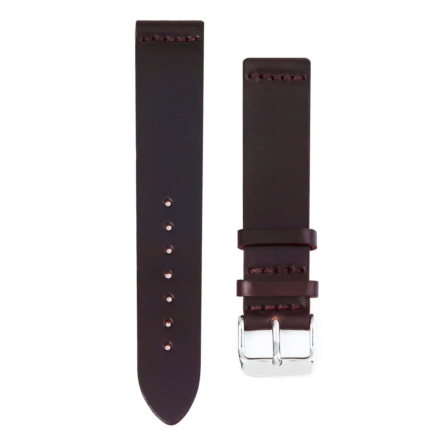 Two-Piece Leather Watch Strap