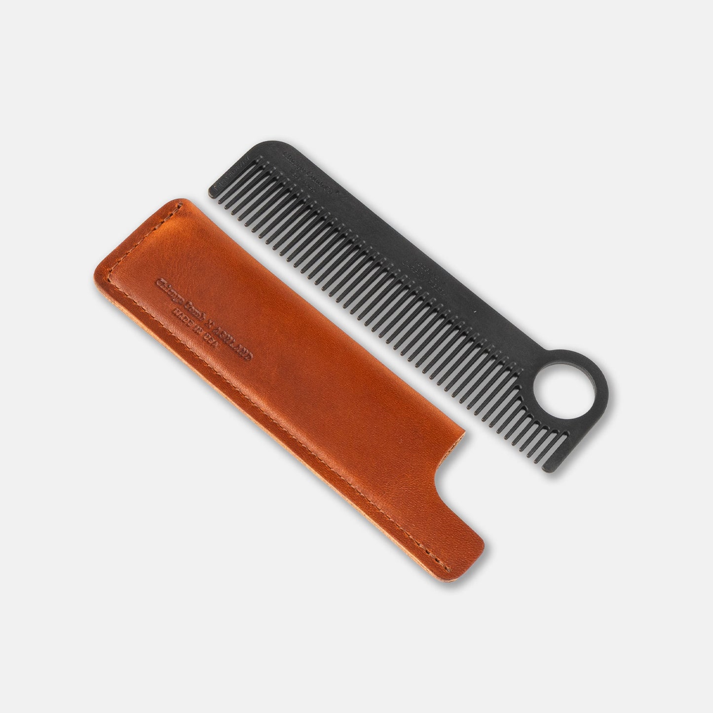 Chicago Comb & Leather Sheath