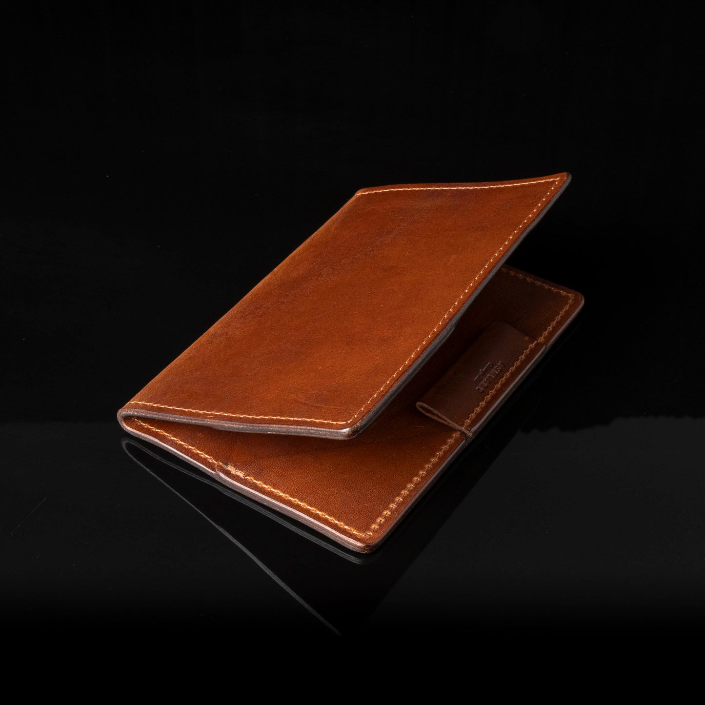Leather Golf Scorecard Holder - Brown