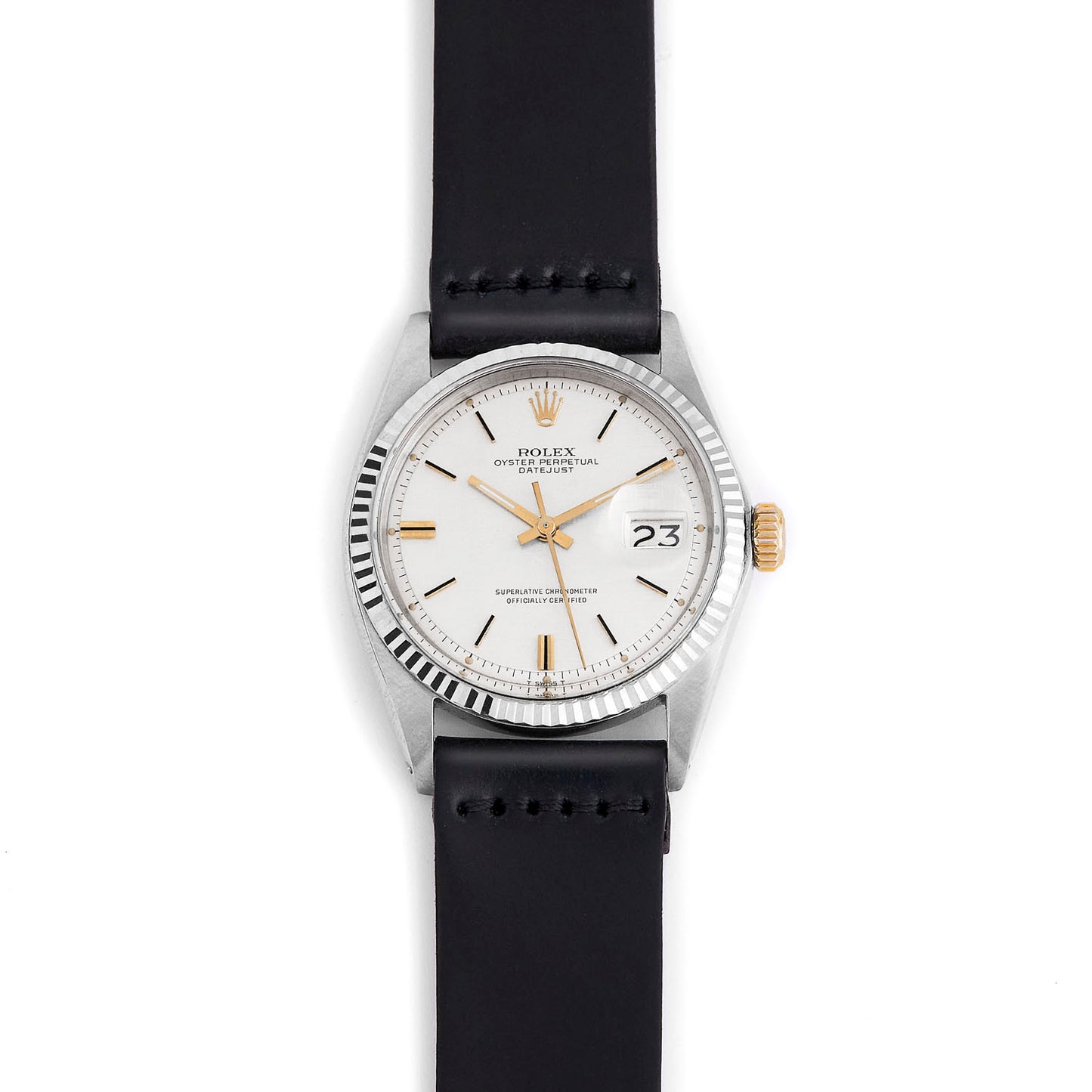 Two-Piece Leather Watch Strap