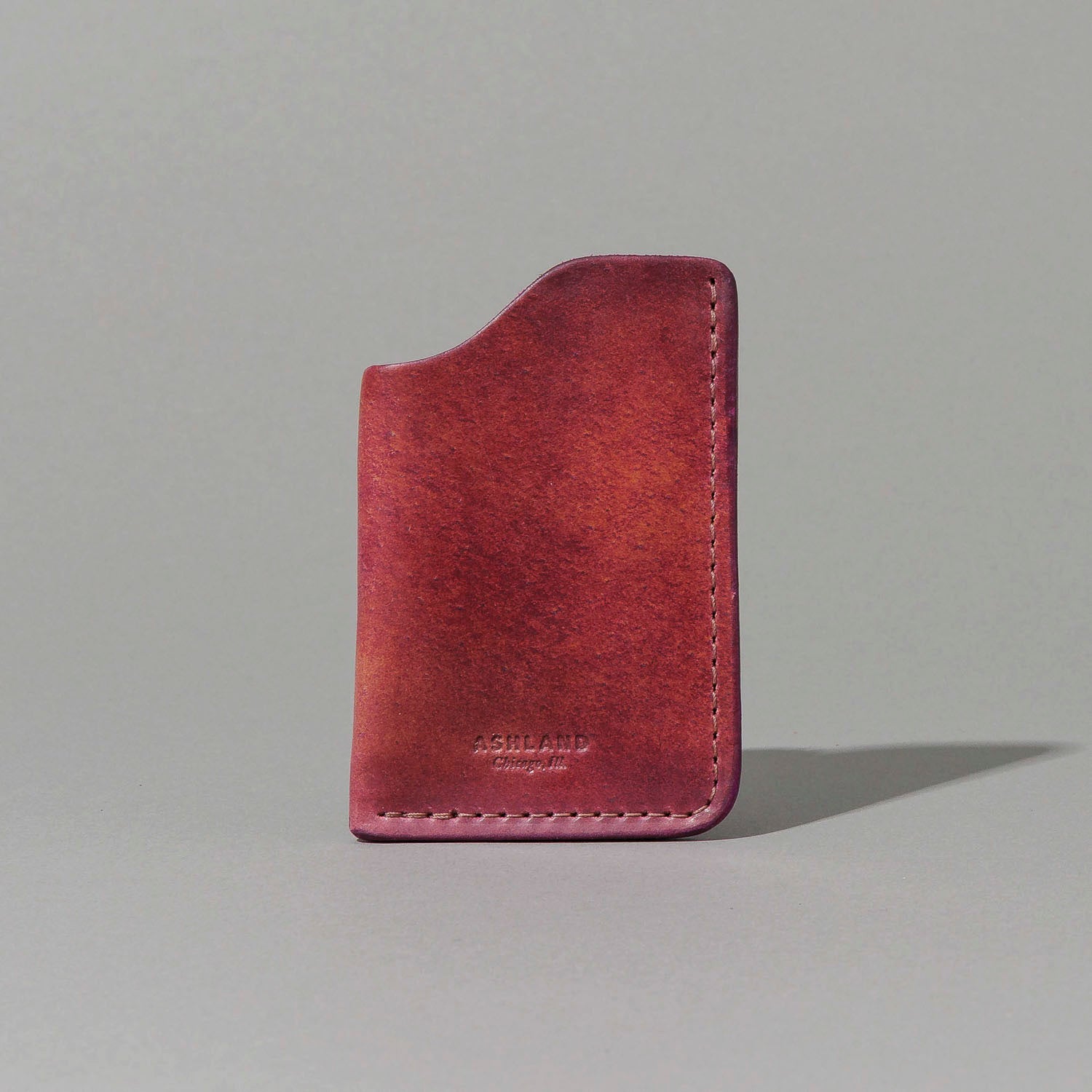 One-Shot Card Case (Marbled Ultraviolet Shell Cordovan) | Horween
