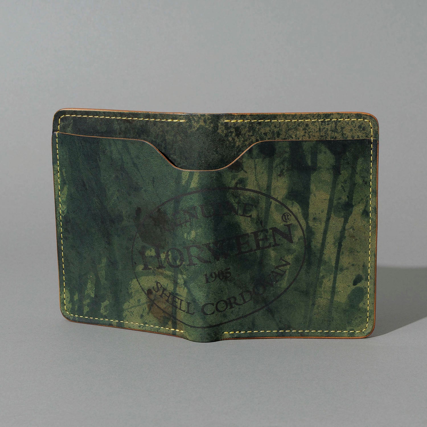 One-Off Fat Herbie in Epic Reverse Green Shell Cordovan, Gold Details, back view