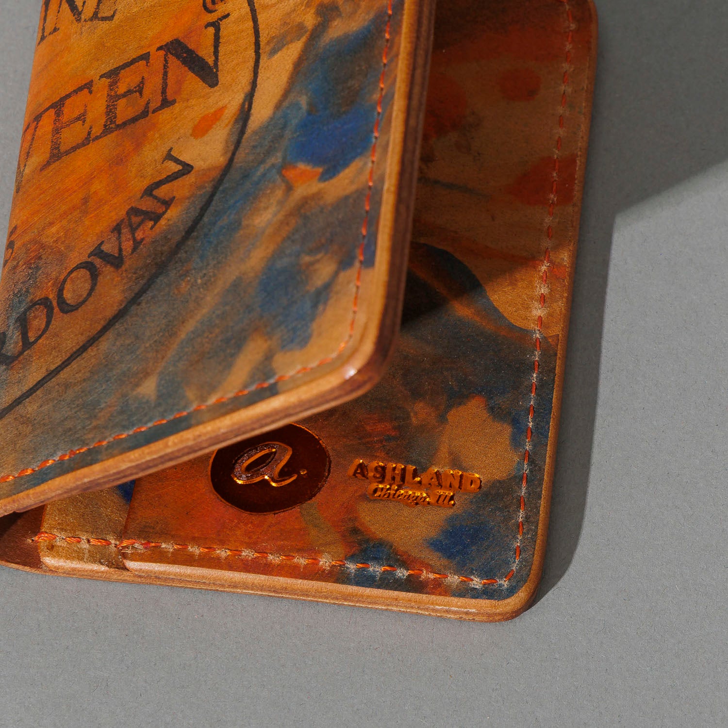 One-Off Bugs Moran in Psychedelic Shell Cordovan, close-up detail, shot 1