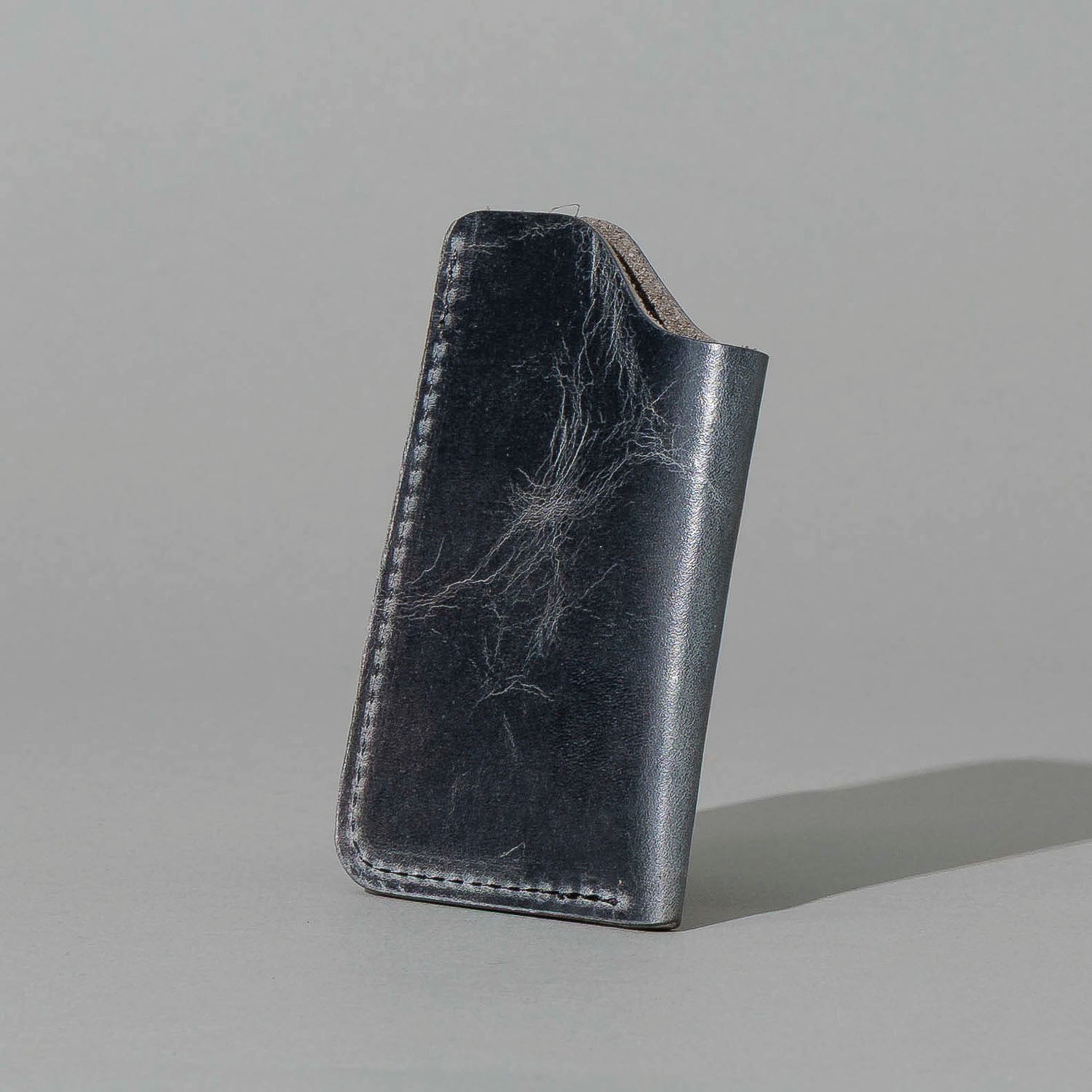 One-Shot Card Case in Slate Vintage, front view, shot 1