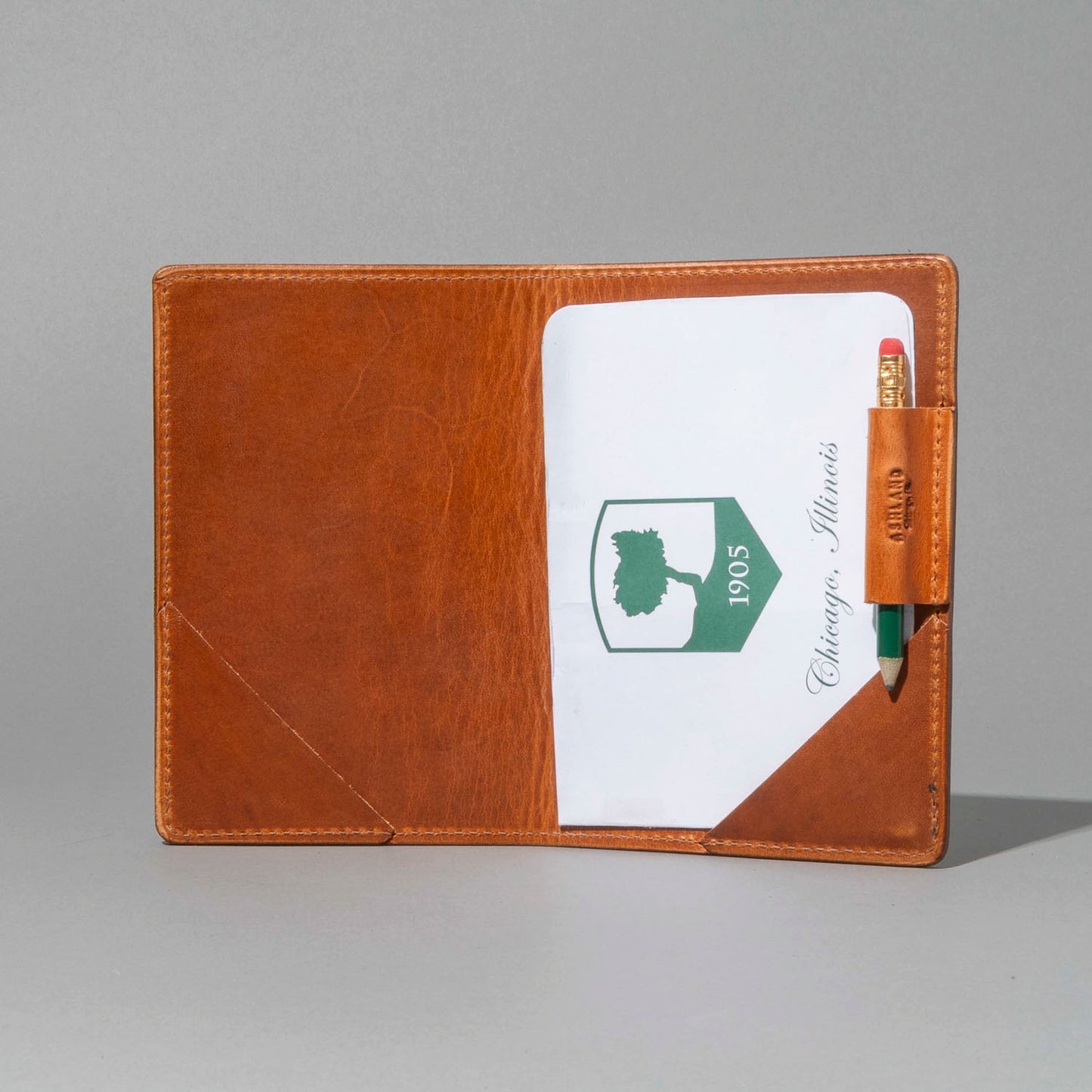 B-Grade Leather Golf Scorecard Holder