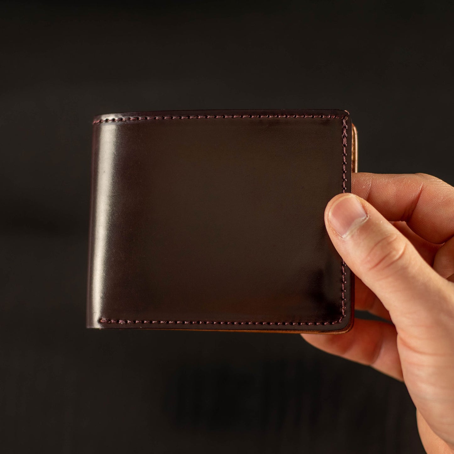 shell cordovan wallet