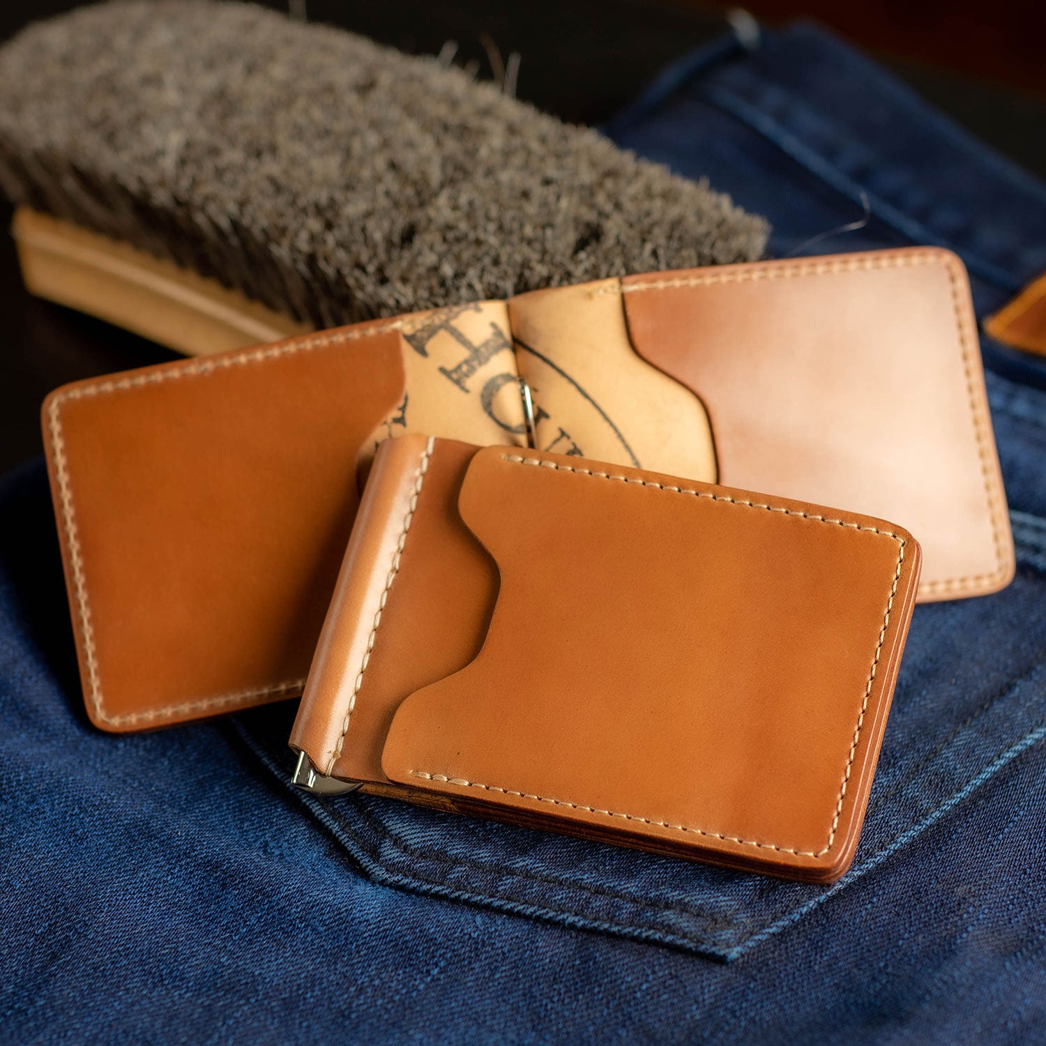 Leather Money Clip