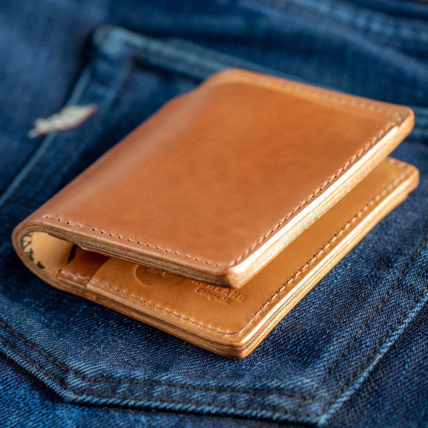 shell cordovan wallet
