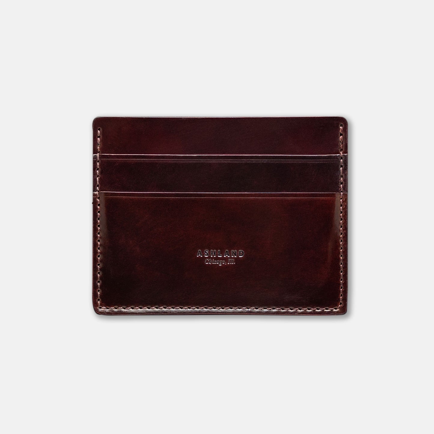 ashland leather wallet shell cordovan card holder