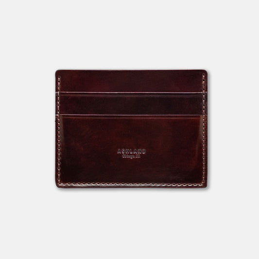 ashland leather wallet shell cordovan card holder
