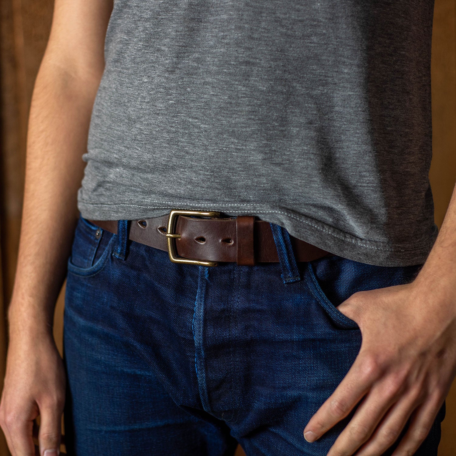 leather jean belt