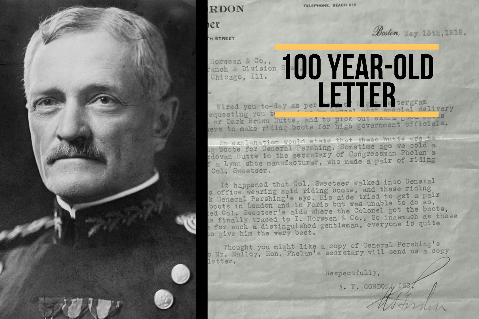 General Pershing's 100-Year Old Letter