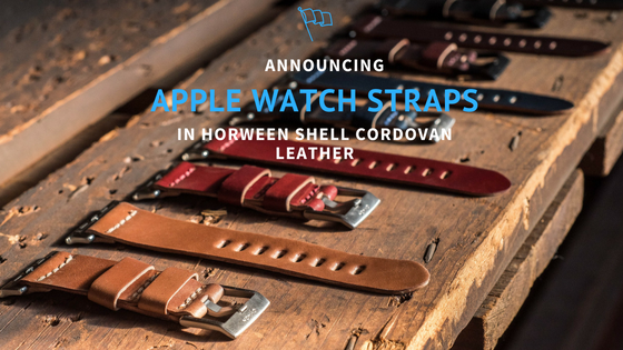 Apple Watch straps in Horween shell cordovan leather now available