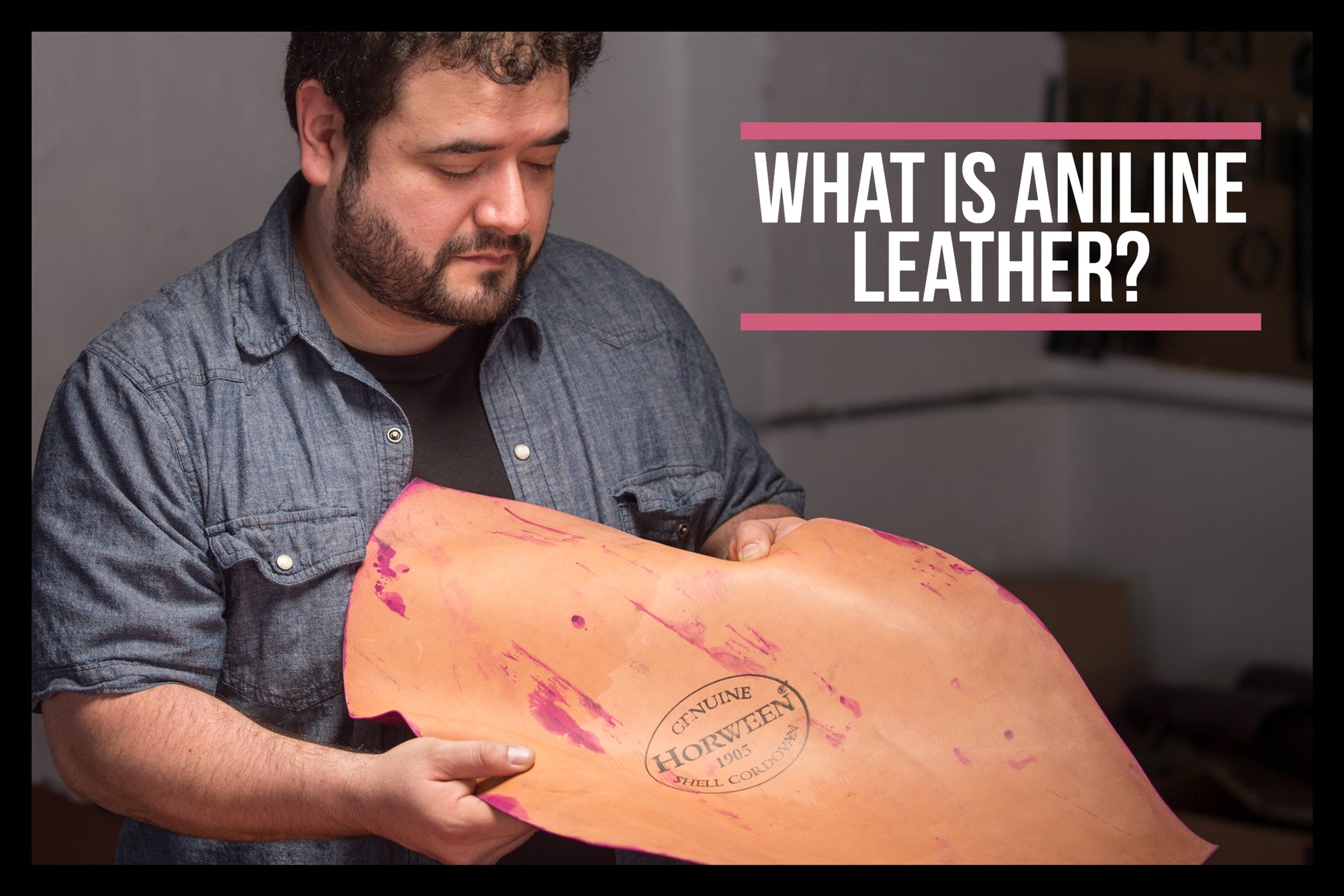 What is aniline leather?
