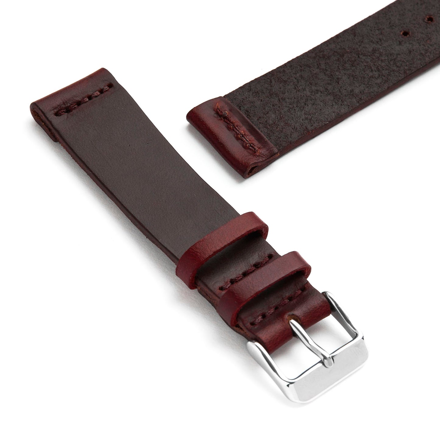 Two-Piece Leather Watch Strap