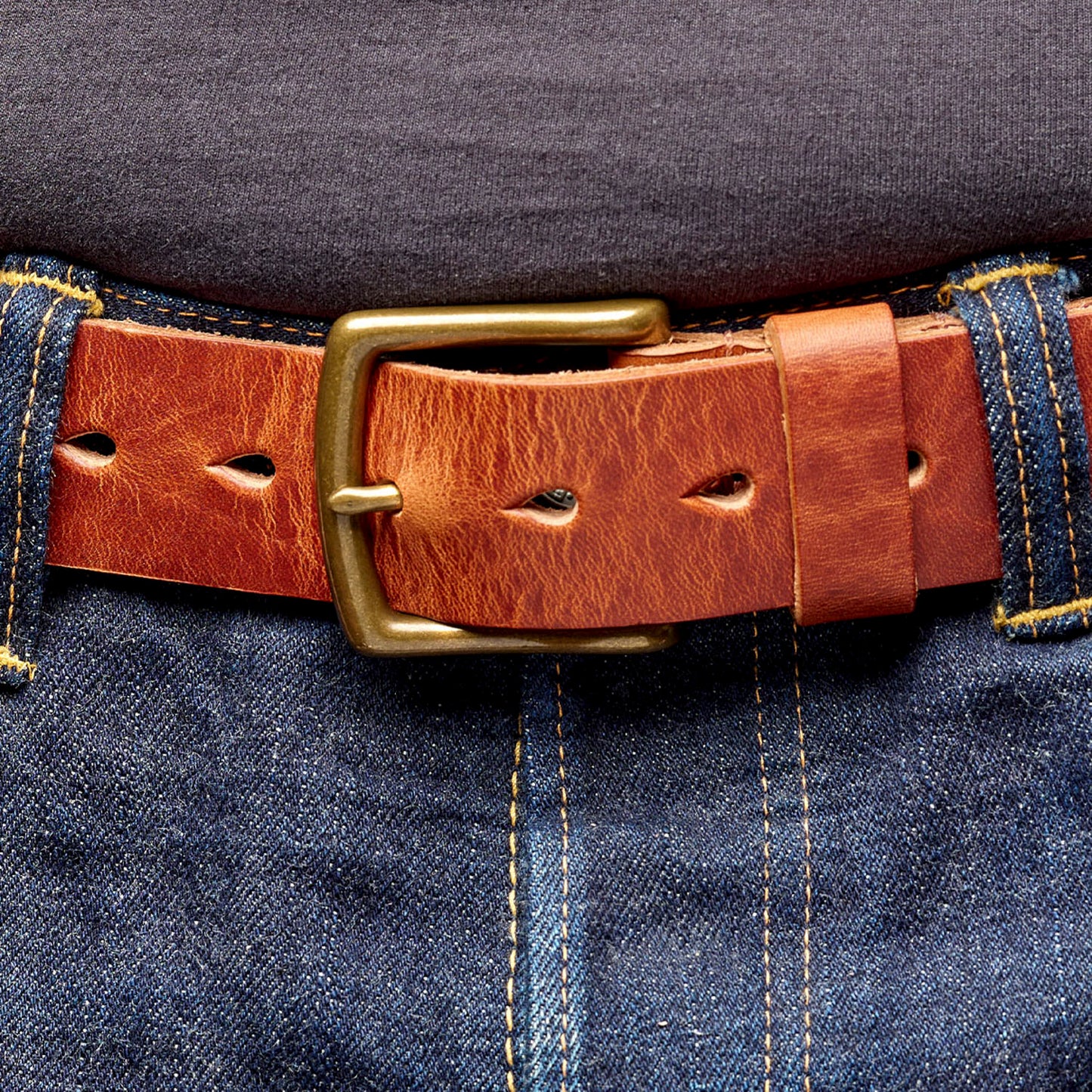 Irregular Horween Leather Belt