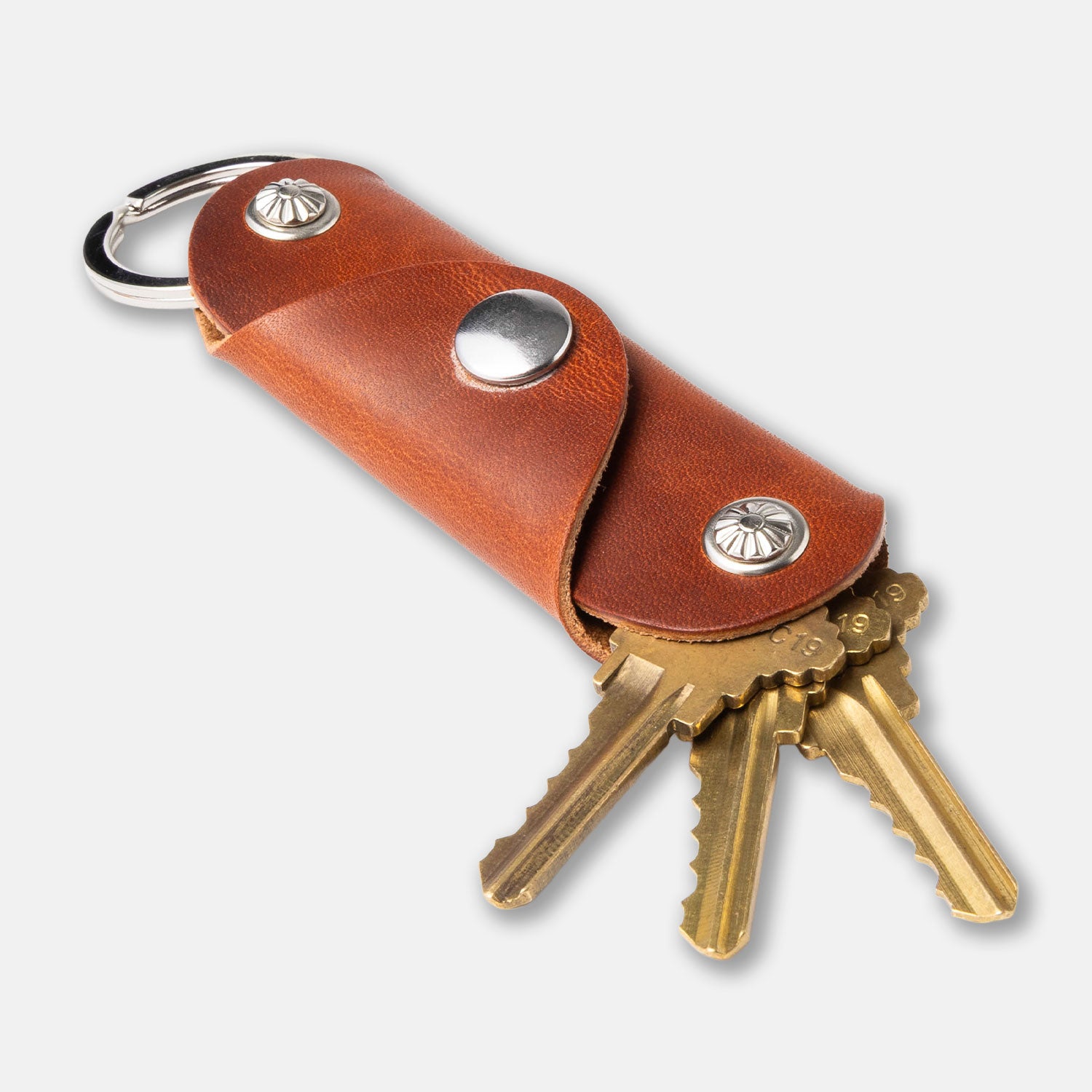 Vault Key Holder – English Tan Horween® Dublin – Ashland Leather