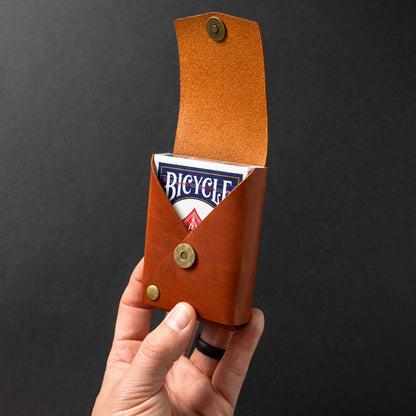 Leather Playing Card Case