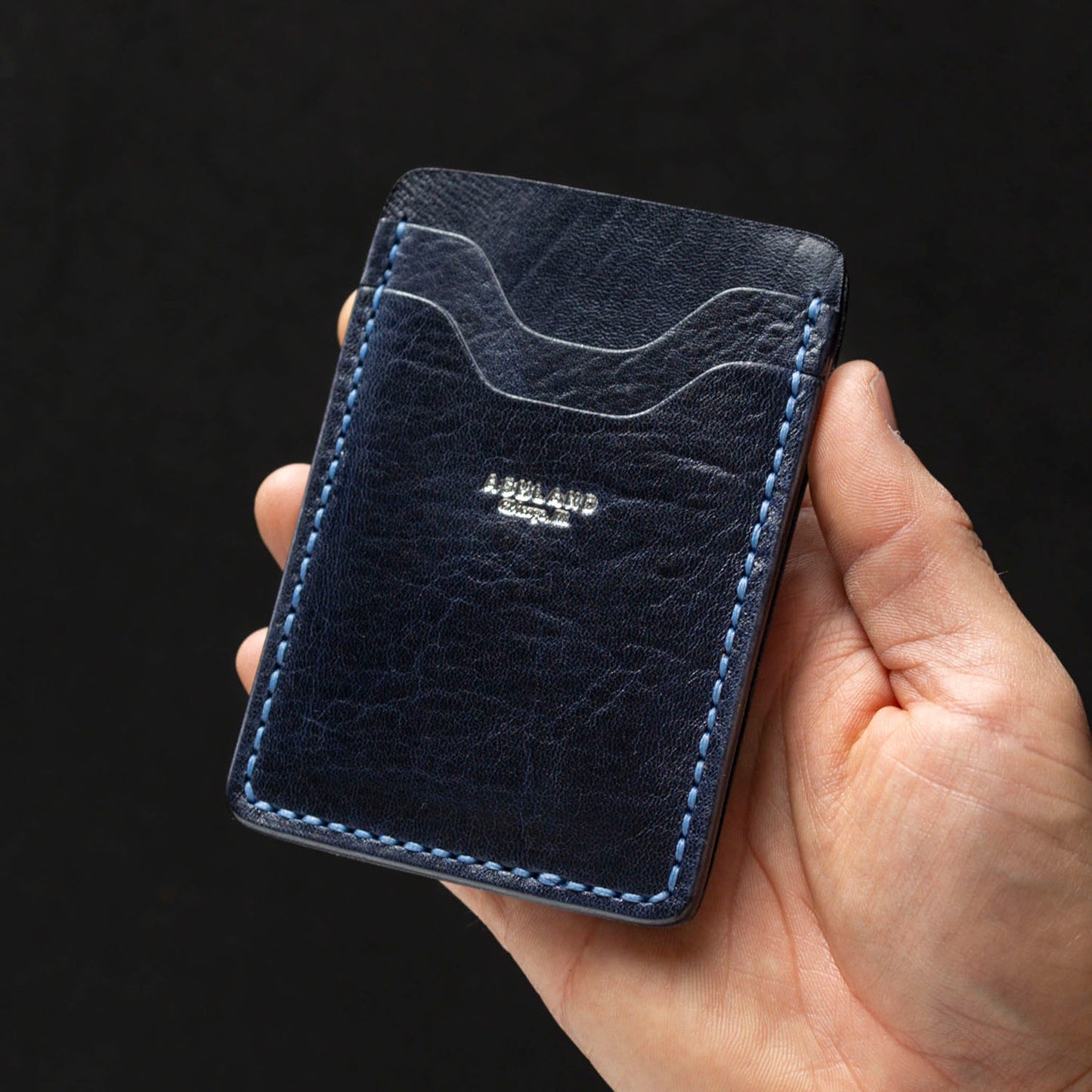 Private Stock Lucky Card Holder with Skip Stitch