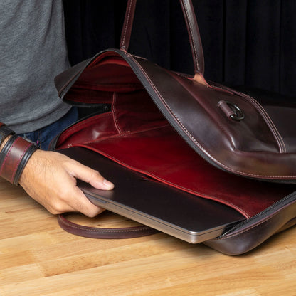 One-Off Shell Cordovan Briefcase