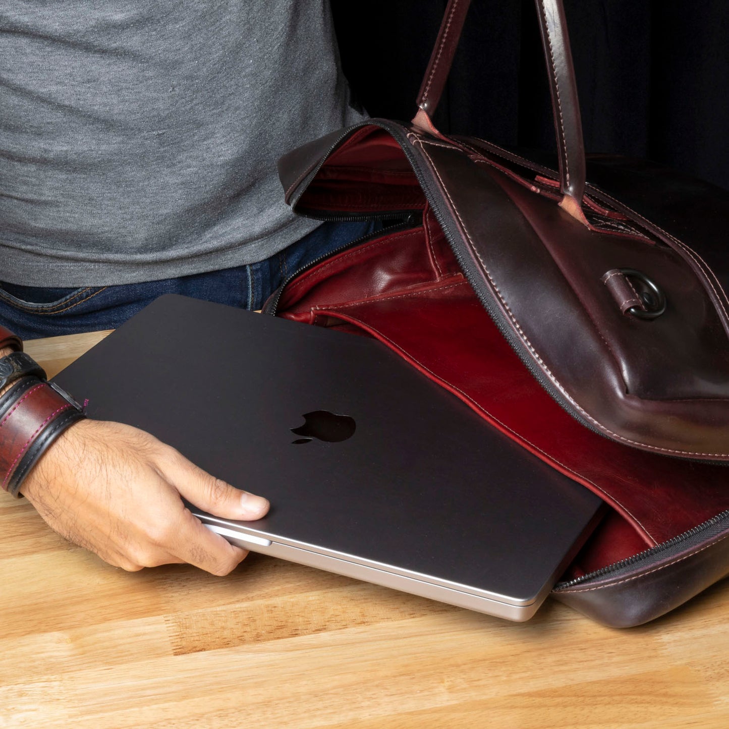 One-Off Shell Cordovan Briefcase