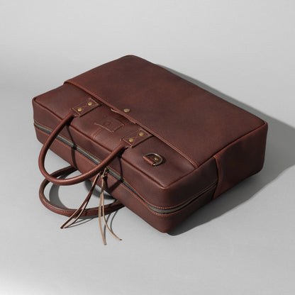 One-Off LaSalle Leather Briefcase