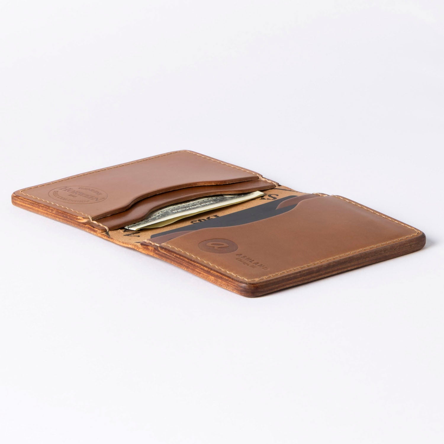 Bugs Moran Minimalist Leather Card Holder (Natural) | Horween
