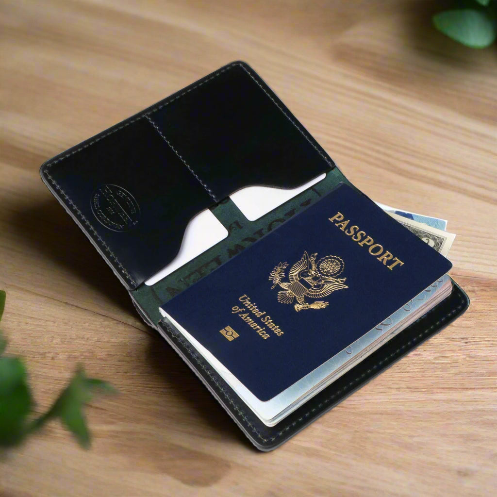 Passport Wallet | Horween® Shell Cordovan, Black | Traveler