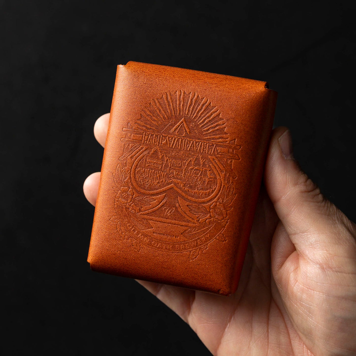 Irregular Leather Playing Card Case