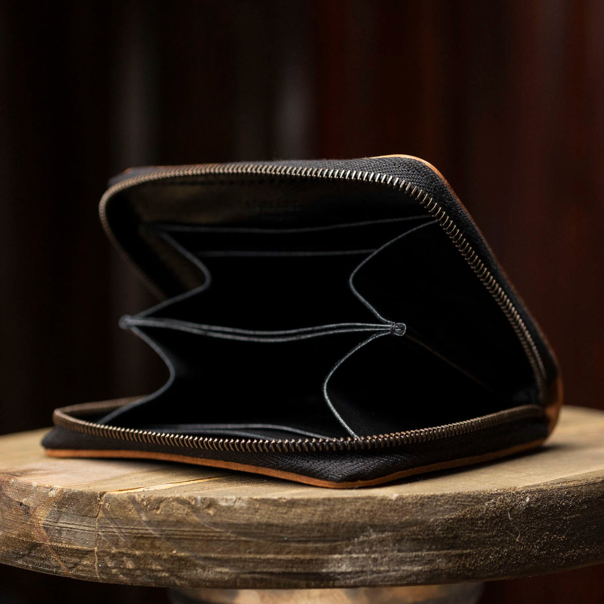 Men's Wallet - Premium Horween Leather - 100% Made in USA - zipper