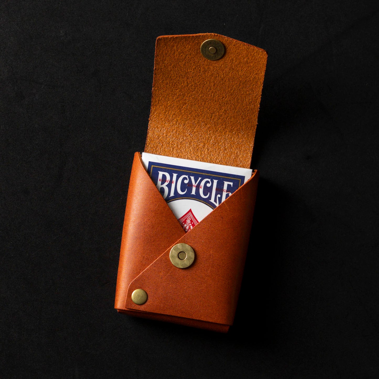 Irregular Leather Playing Card Case