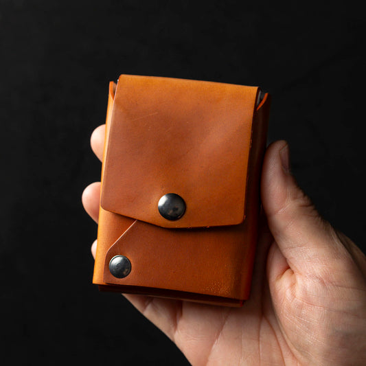 Irregular Leather Playing Card Case