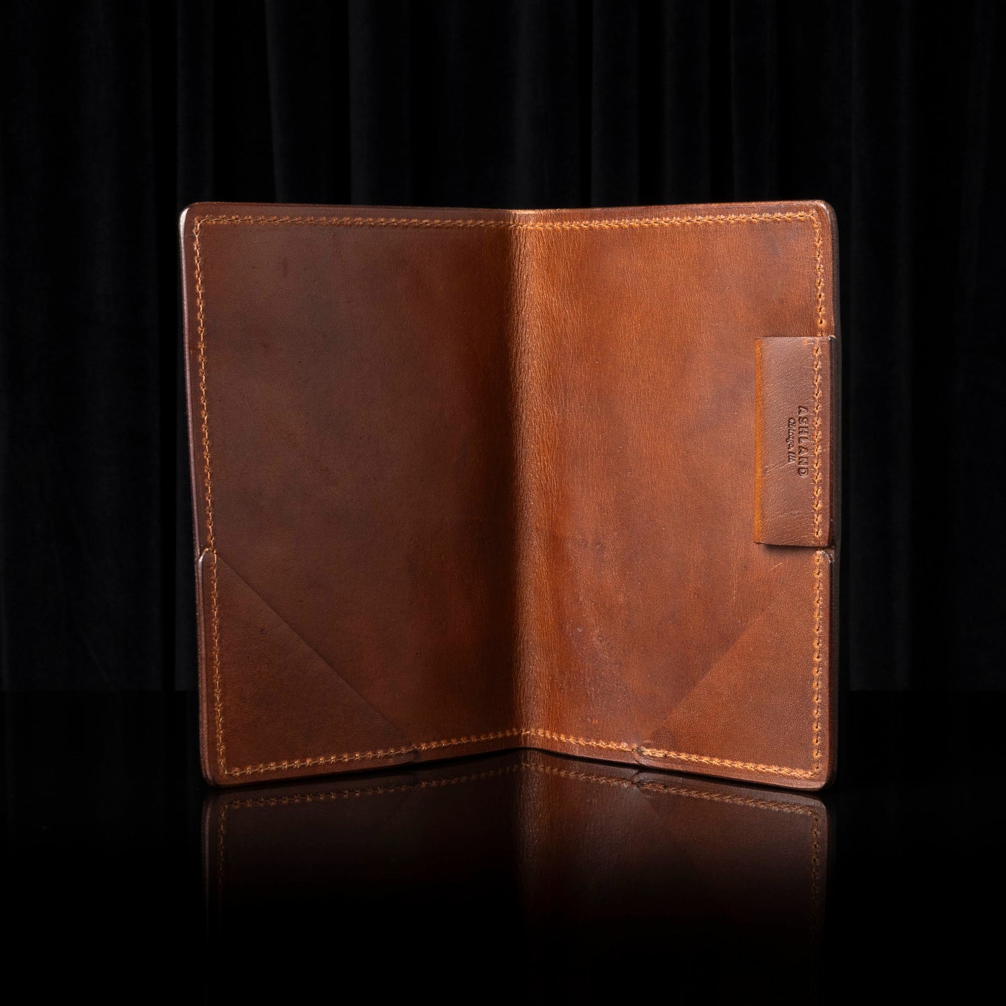 Leather Golf Scorecard Holder - Brown