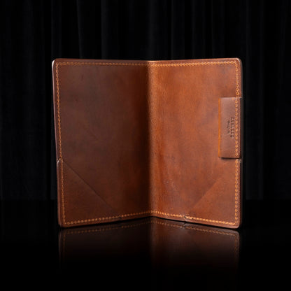 Leather Golf Scorecard Holder - Brown