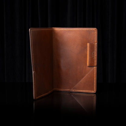 Leather Golf Scorecard Holder - Brown
