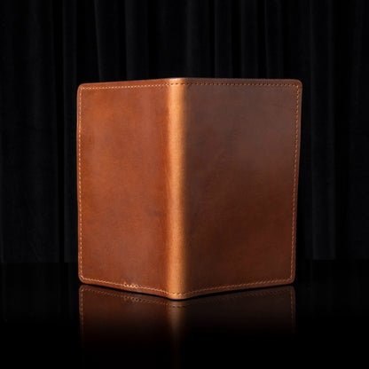 Leather Golf Scorecard Holder - Brown