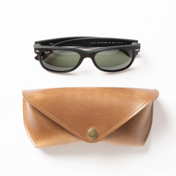 AURALEE LEATHER SUNGLASSES CASE BROWN 茶 Ashland Leather Sunglasses Case