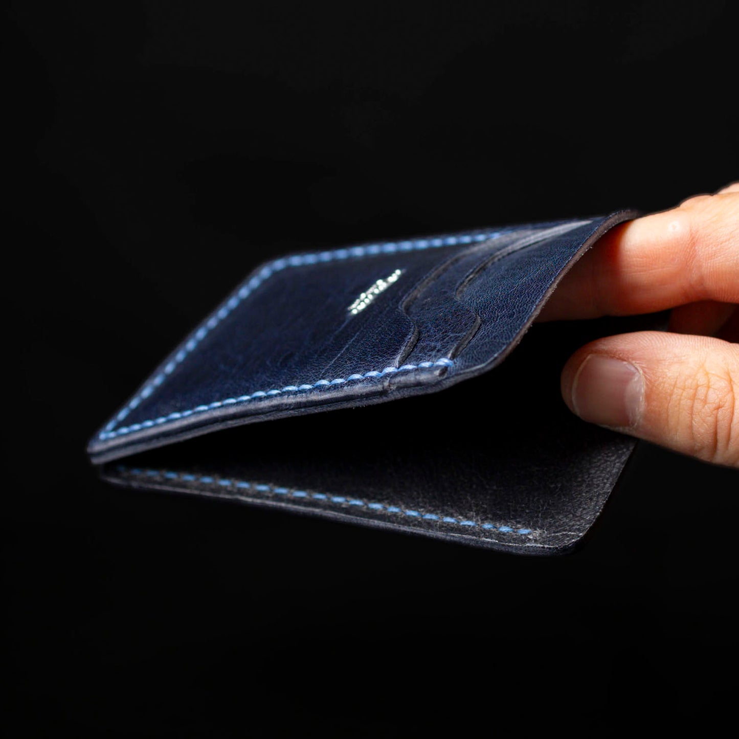 Private Stock Lucky Card Holder with Skip Stitch