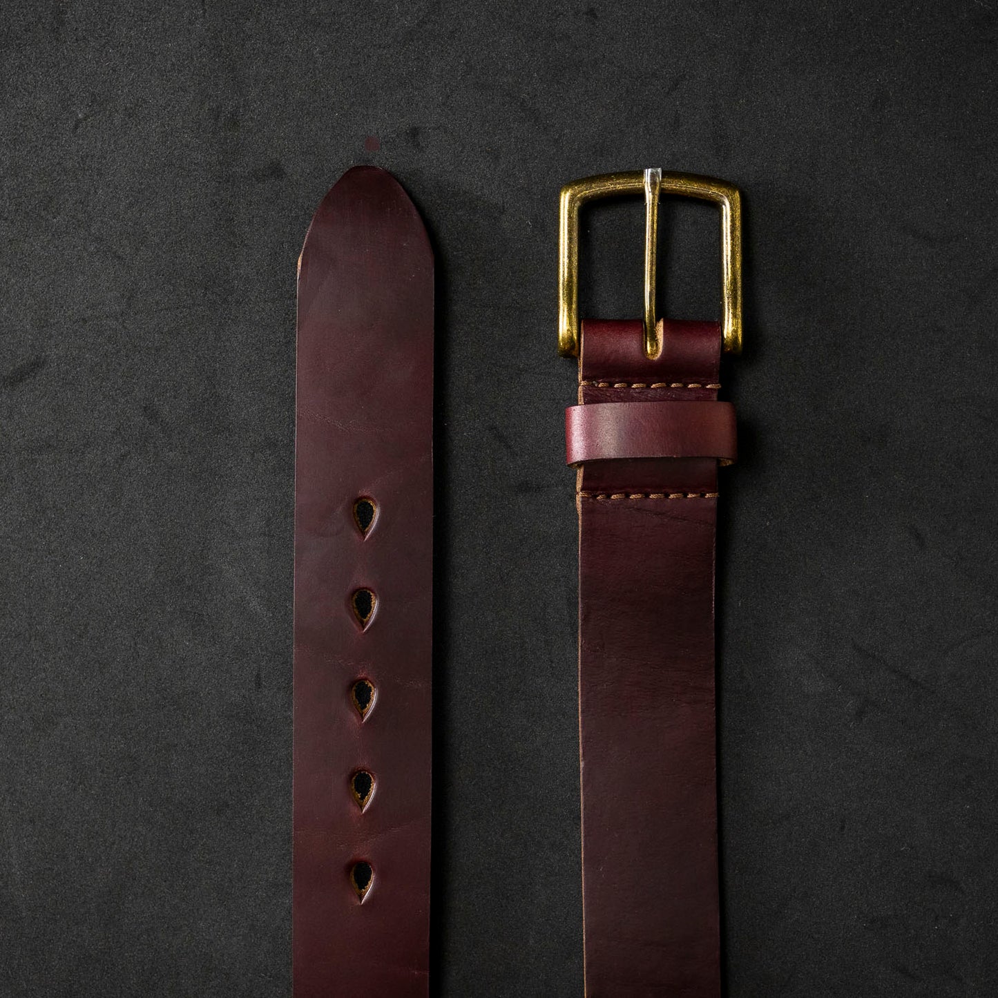 Irregular Horween Leather Belt