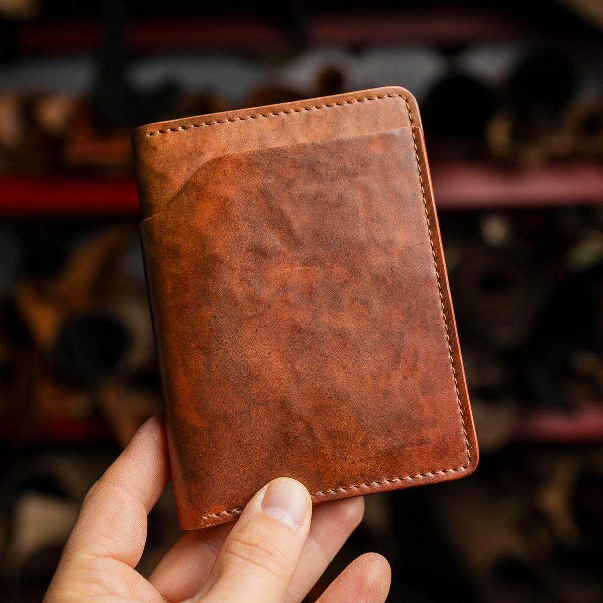 Ashland - Men's Handmade Leather Wallets - Horween Shell Cordovan