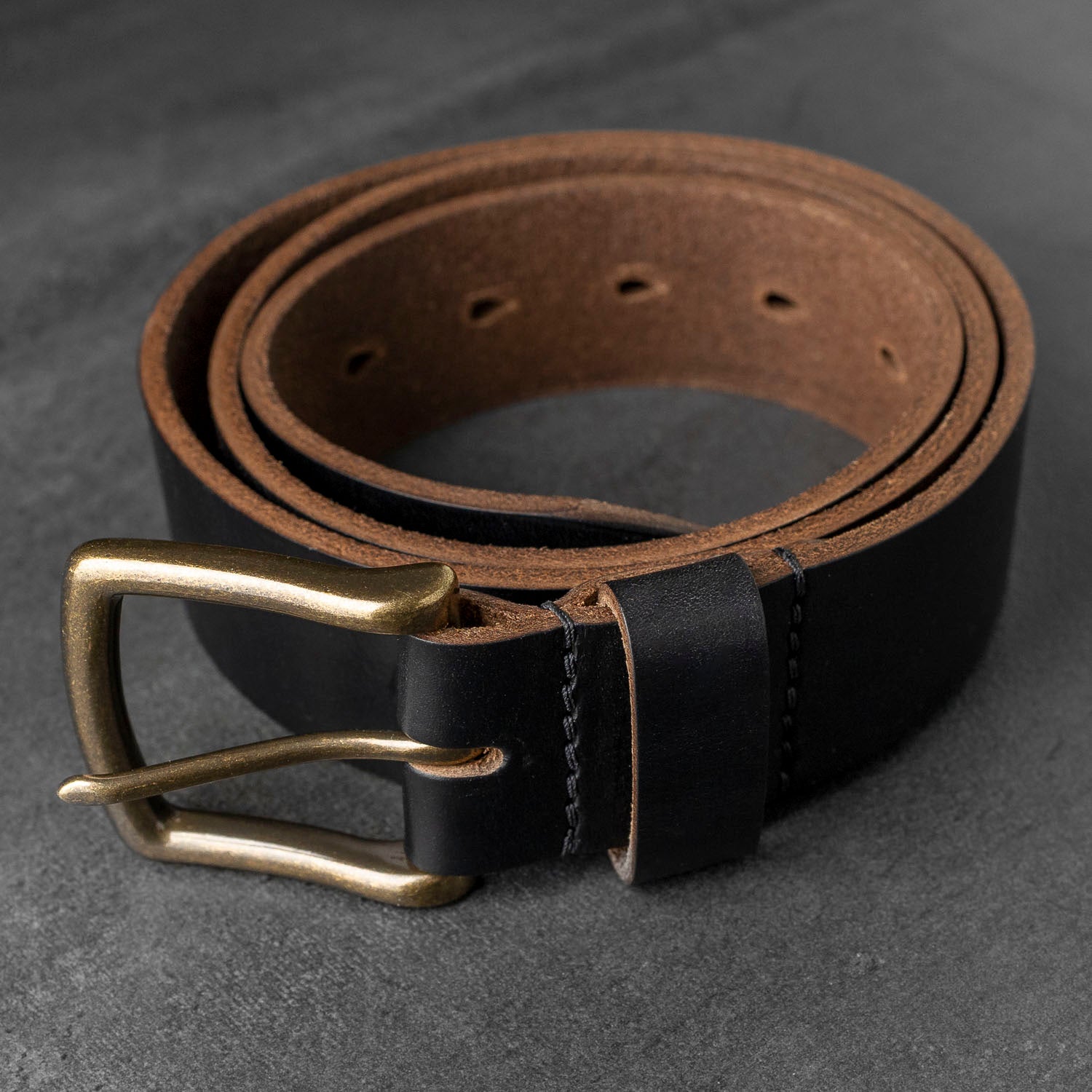 Ashland Leather Co. | Horween Leather Belt for Men - Brown Chromexcel Color #8 CXL - 32