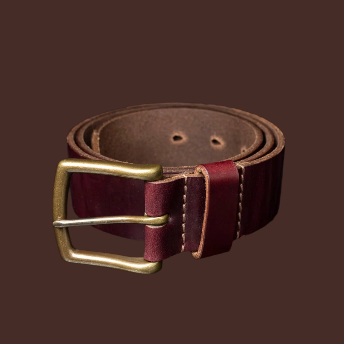 Irregular Horween Leather Belt