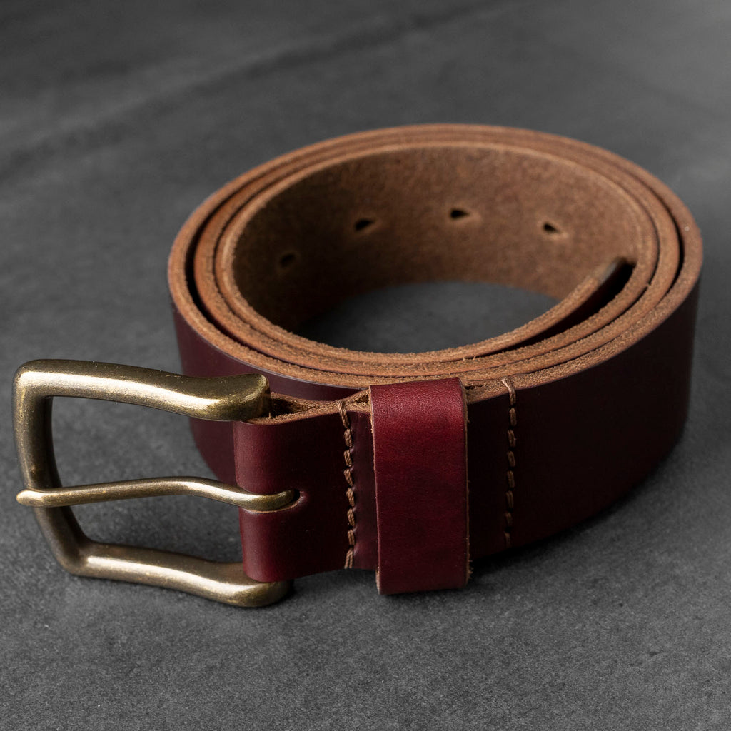 Horween Leather Belt for Men - Brown Chromexcel