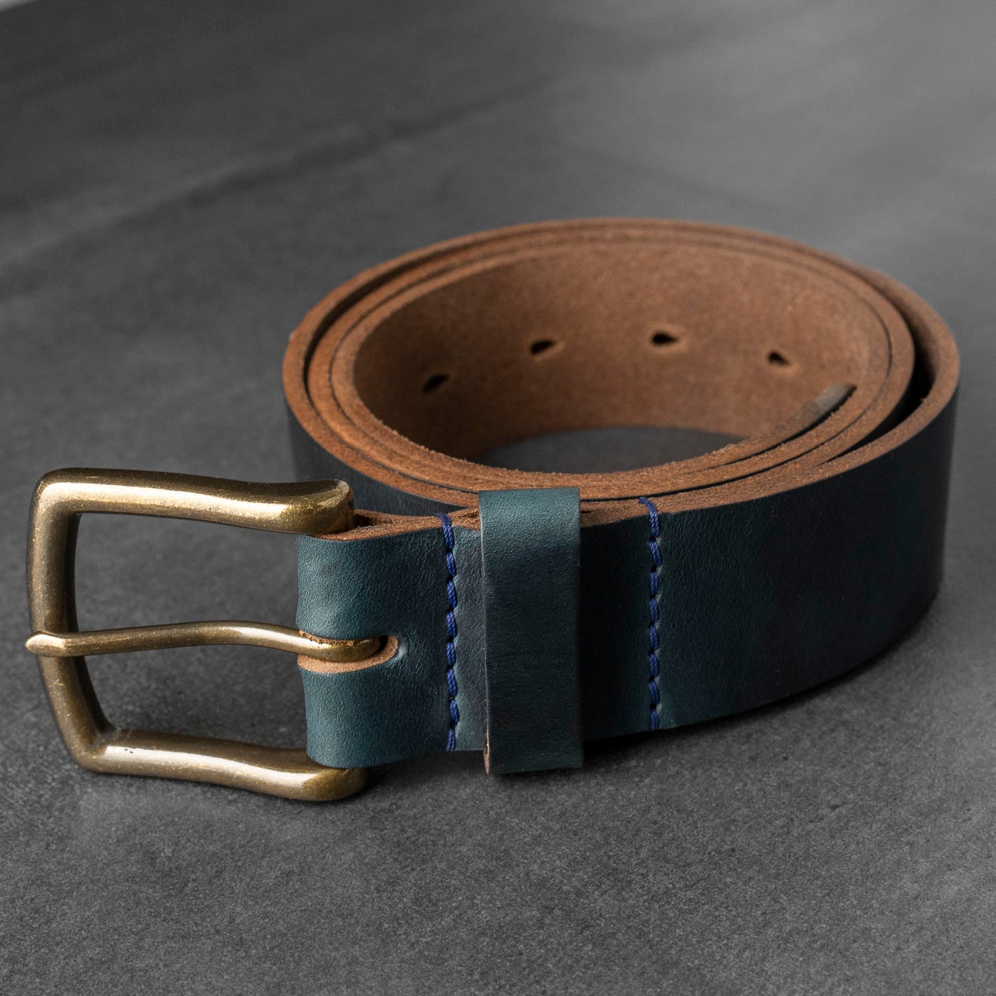 Irregular Horween Leather Belt