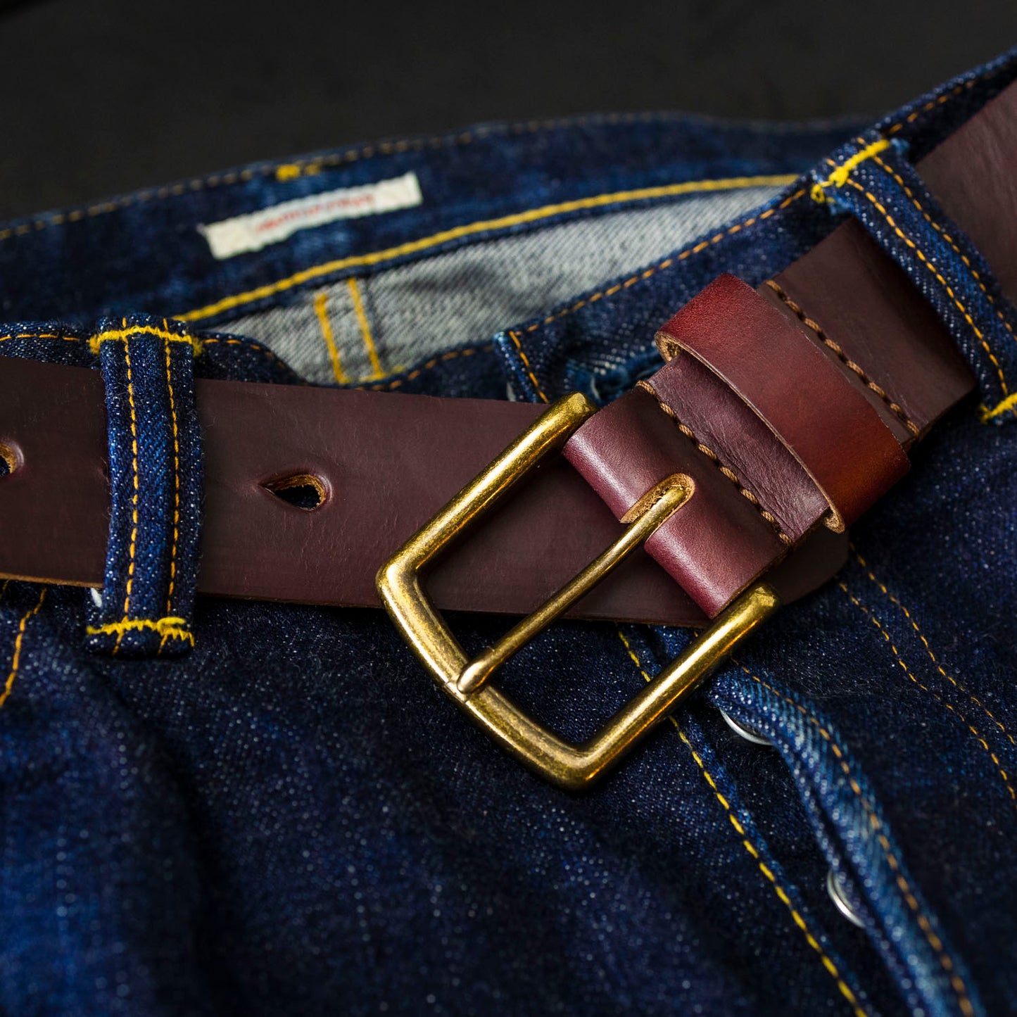 Irregular Horween Leather Belt