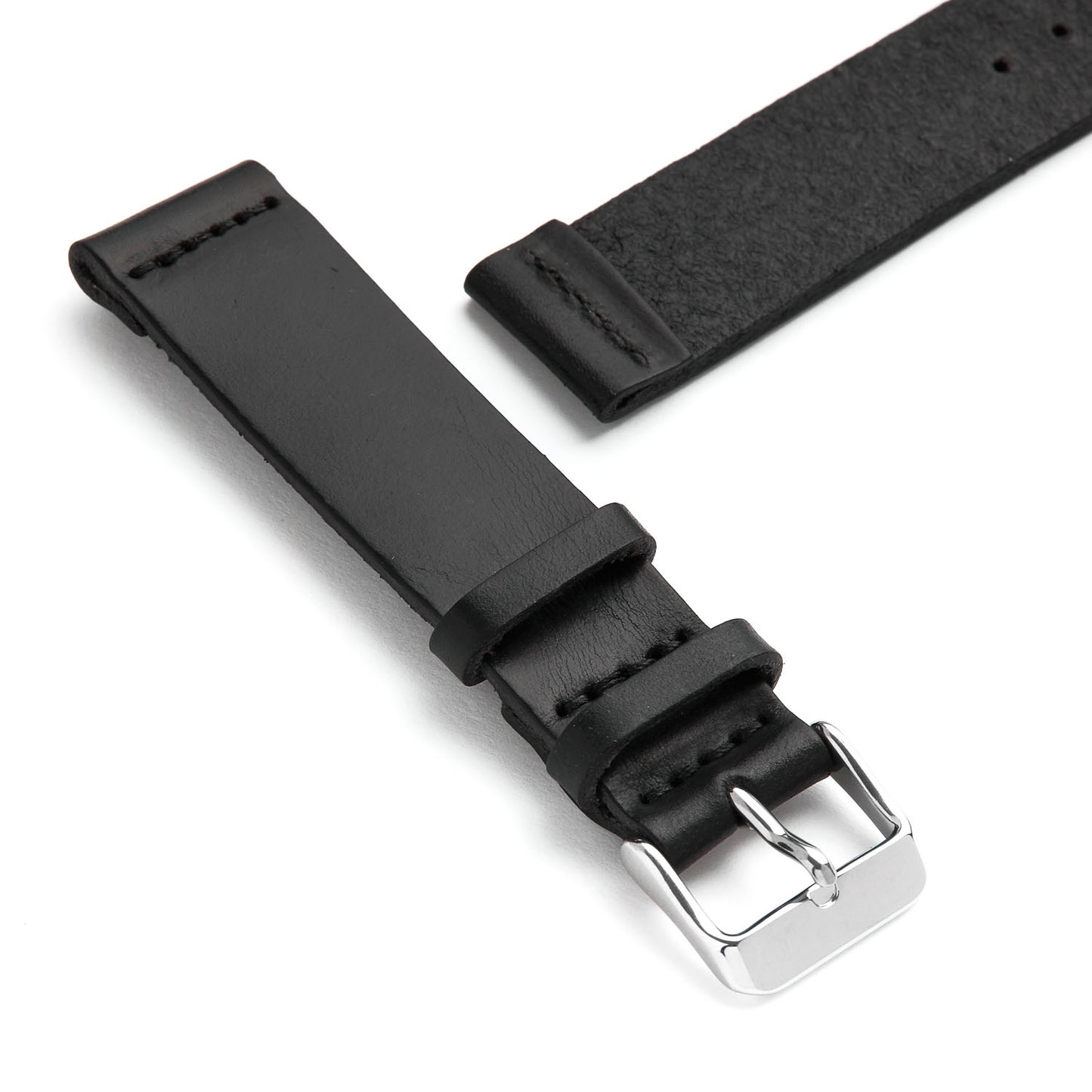 Two-Piece Leather Watch Strap