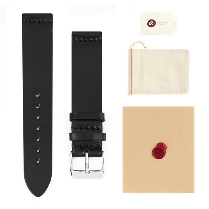 Two-Piece Leather Watch Strap