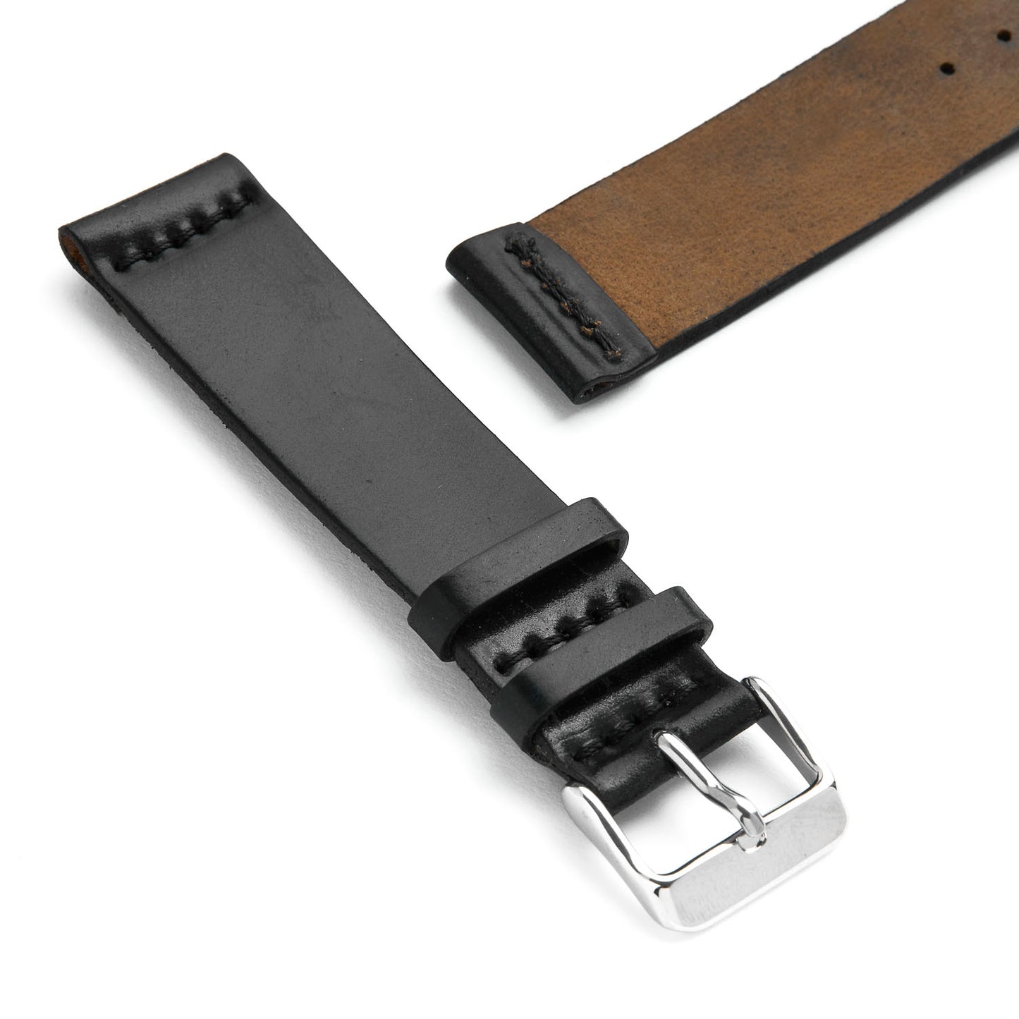 Two-Piece Leather Watch Strap